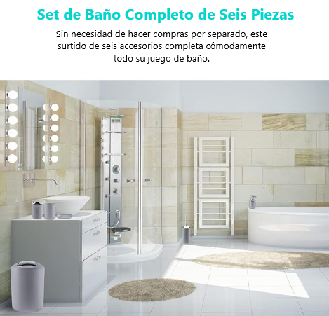 Accesorios para baño, 6 unidades